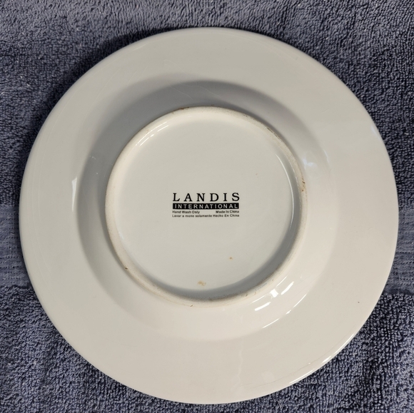 Landis International Twinkle Christmas Plate Holiday String Lights 8.5" Vintage - Picture 3 of 3